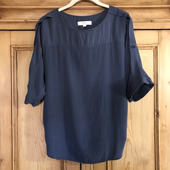 LOFT Tops - Ann Taylor LOFT dark grey top size M